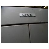 78" tall 2 Door Metal Cabinet w/ Boxes inside