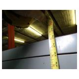 78" tall 2 Door Metal Cabinet w/ Boxes inside