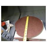 Large Square Sand Paper and Round Burnish Pads