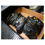 XBox and 2 Controllers