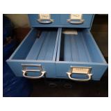 Blue Metal File Cabinet - Parts - Craft - Tool Storage