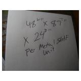 7Ft x 48in x 24in Metal Shelf Unit - Can Only be picked up last day of Load Out!!!