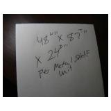 BLD4 S  -  7Ft x 48in x 24in Metal Shelf Unit - Can Only be picked up last day of Load Out!!!