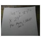 7Ft x 48in x 24in Metal Shelf Unit - Bolted to Next Units