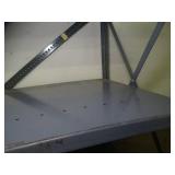 BLD 4 W - 7ftx4ft metal rack or shelving contents not included- bolted together...  must be picked up on the last day of load out