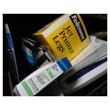 Misc. office supplies- organizers-paper- Jet printer legs, and more