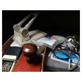 Misc. office supplies- computer keyboard, stamps, and more