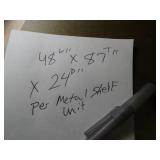 7Ft Tall Metal Shelving