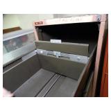 Two metal filing cabinets