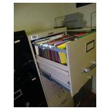 Two metal filing cabinets