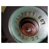 Vintage Molex KG 110-1 / Kenco 2-52 Machine Shop Tool / w/ foot Pedal / Mounted on wood Table