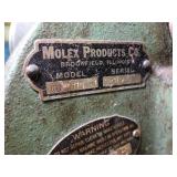 Vintage Molex KG 110-1 / Kenco 2-52 Machine Shop Tool / w/ foot Pedal / Mounted on wood Table