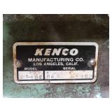 Vintage Molex KG 110-1 / Kenco 2-52 Machine Shop Tool / w/ foot Pedal / Mounted on wood Table