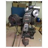 Vintage Molex KG 110-1 / Kenco 2-52 Machine Shop Tool / w/ foot Pedal / Mounted on wood Table