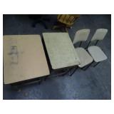 2 Student Desks and 2 Chairs