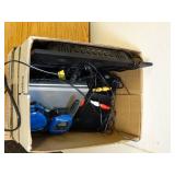 Box of Electronics / 2 Way Radios / DVD Player / Router / Etc