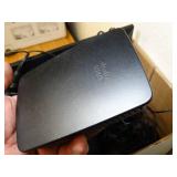 Box of Electronics / 2 Way Radios / DVD Player / Router / Etc