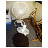 Lot of 2 Fans / Small Heater and Blanket