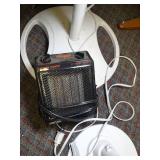 Lot of 2 Fans / Small Heater and Blanket