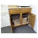 Wood Cabinet in Breakroom