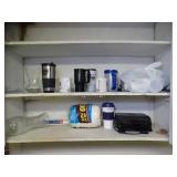 Contents in top Cabinet in Breakroom
