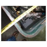 Metal Pallet Bin With Electric Motor and Misc