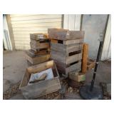 Stack of small Wood Pallet Tubs