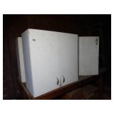 Vintage White Metal Kitchen Cabinets Lot of 4