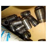 Mixed Variety of Various Milling Collets