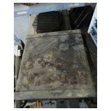 Large Wheeled Vintage Bank Safe