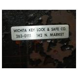 Large Wheeled Vintage Bank Safe