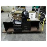 Metal Desk and Hanging File Folders