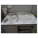 Full-Size Drafting Table and Metal Desk