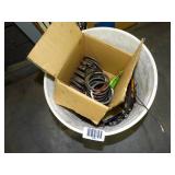 Springs and Bucket of Misc Tools and ??