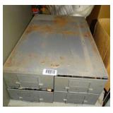 4 Drawer Small Metal Cabinet w/ Contents