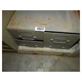 4 Drawer Small Metal Cabinet w/ Contents