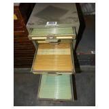 Metal Multi Drawer File Cards Cabinet