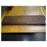 Empty Narrow Wood Tool Box