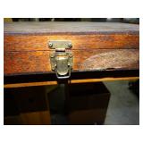 Empty Narrow Wood Tool Box