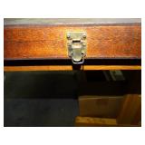 Empty Narrow Wood Tool Box