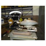 Vintage Black Metal Table top Scale