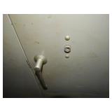 Metal storage cabinet Connected to and Includes a few open Shelving units (18Ft Long Total) (Not Pictured)