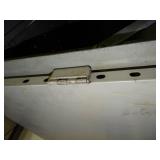 Metal storage cabinet Connected to and Includes a few open Shelving units (18Ft Long Total) (Not Pictured)