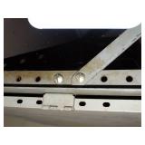 Metal storage cabinet Connected to and Includes a few open Shelving units (18Ft Long Total) (Not Pictured)