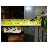 Metal storage cabinet Connected to and Includes a few open Shelving units (18Ft Long Total) (Not Pictured)