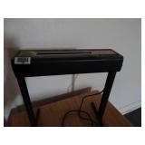 Paper Shredder and Sliding Keyboard Drawer