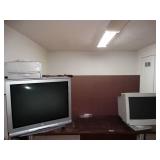 Large Tubed Sharp TV - Monitor and Printer