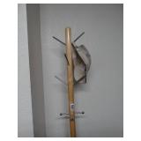 Hall-tree and Faux Plant