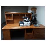 NIce Wood Office Desk and Cabinet