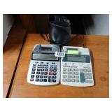 2 Adding Machines and Electric Pencil Sharpener